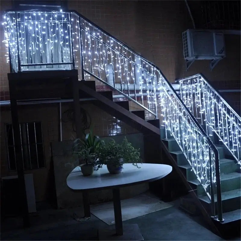 DecorBites™ Outdoor Christmas Waterfall Lights 5M Curtain String