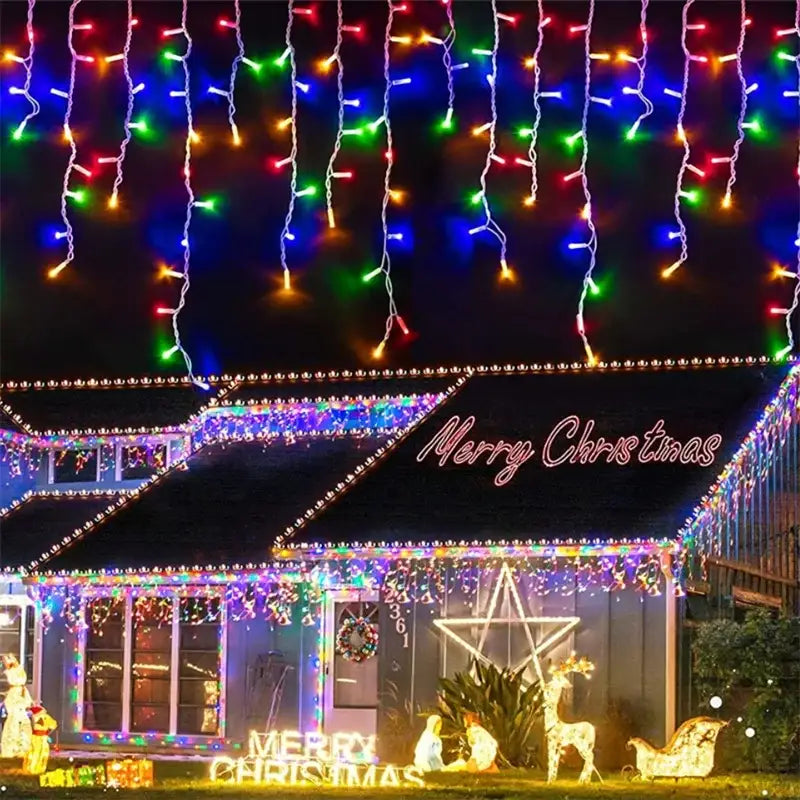 DecorBites™ Outdoor Christmas Waterfall Lights 5M Curtain String