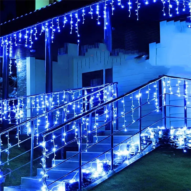 DecorBites™ Outdoor Christmas Waterfall Lights 5M Curtain String