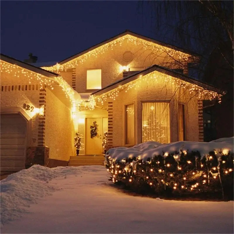 DecorBites™ Outdoor Christmas Waterfall Lights 5M Curtain String