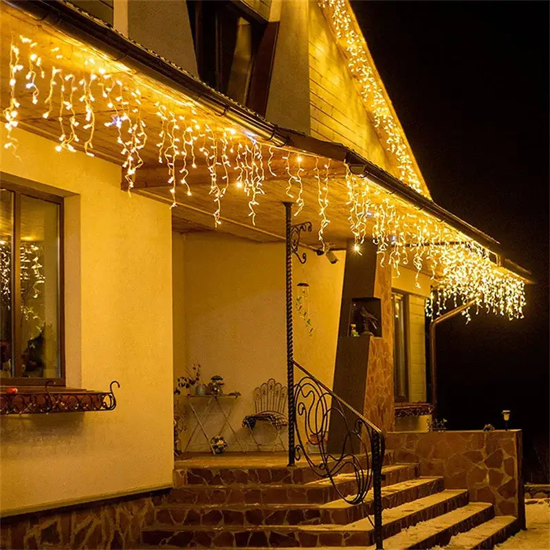 DecorBites™ Outdoor Christmas Waterfall Lights 5M Curtain String