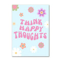 DecorBites™ Pastel Danish Smiley Flower Canvas Wall Art