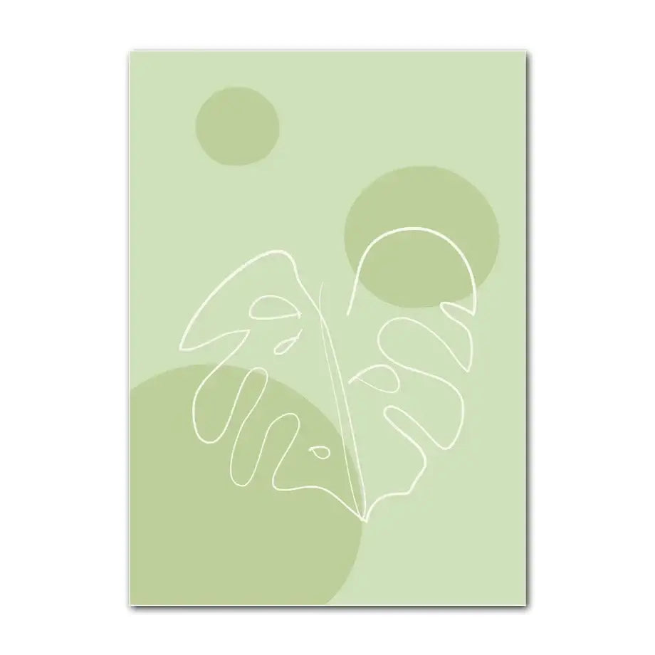 DecorBites™ Pastel Wall Art Poster Print - Abstract Danish Flower