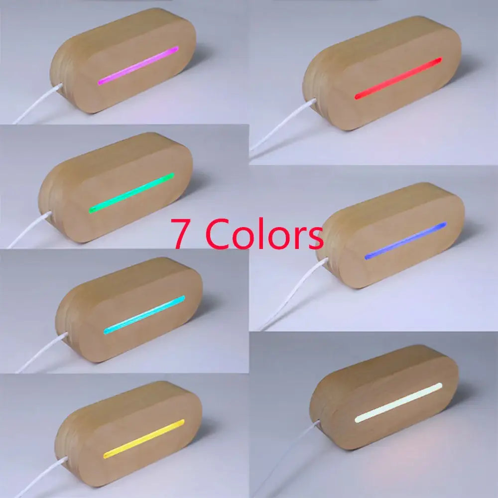 DecorBites™ Personalized Custom Photo Text 3D Acrylic Lamp Customized Bedroom NightLight for MOM DAD LOVE Family Birthday Christmas Day Gift
