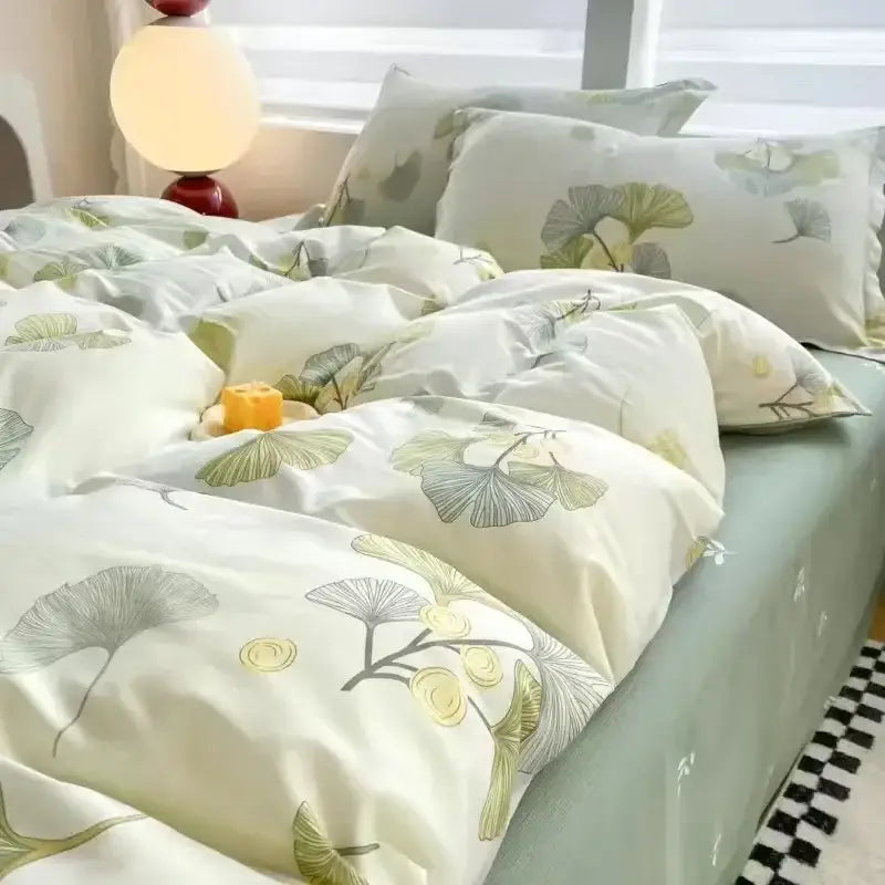 DecorBites™ Pink Flowers Duvet Cover Set for Girls and Boys