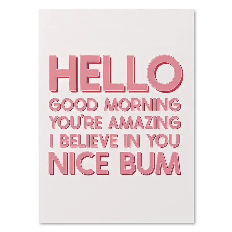 DecorBites™ Pink Makeup Funny Quote Art Poster