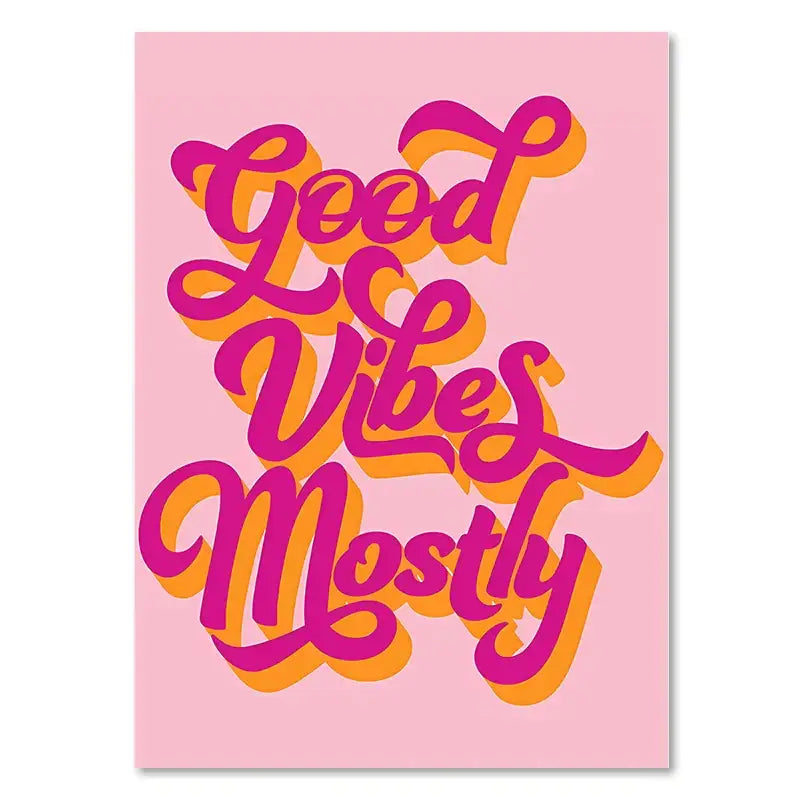 DecorBites™ Pink Makeup Funny Quote Art Poster