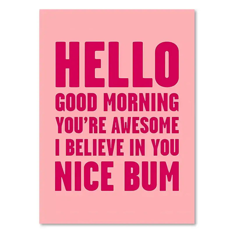DecorBites™ Pink Makeup Funny Quote Art Poster