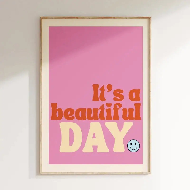 DecorBites™ Pink Music Lyrics Wall Art Canvas