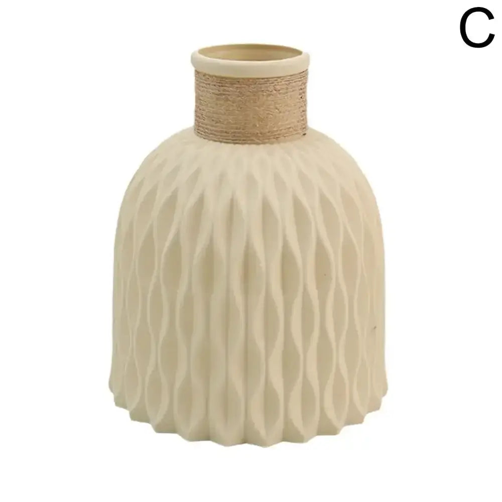 DecorBites™ Plastic Flower Arrangement Vase - Home Décor
