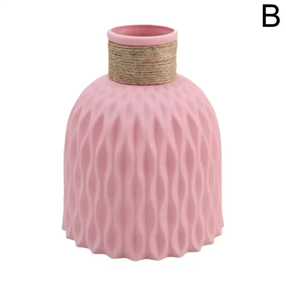 DecorBites™ Plastic Flower Arrangement Vase - Home Décor