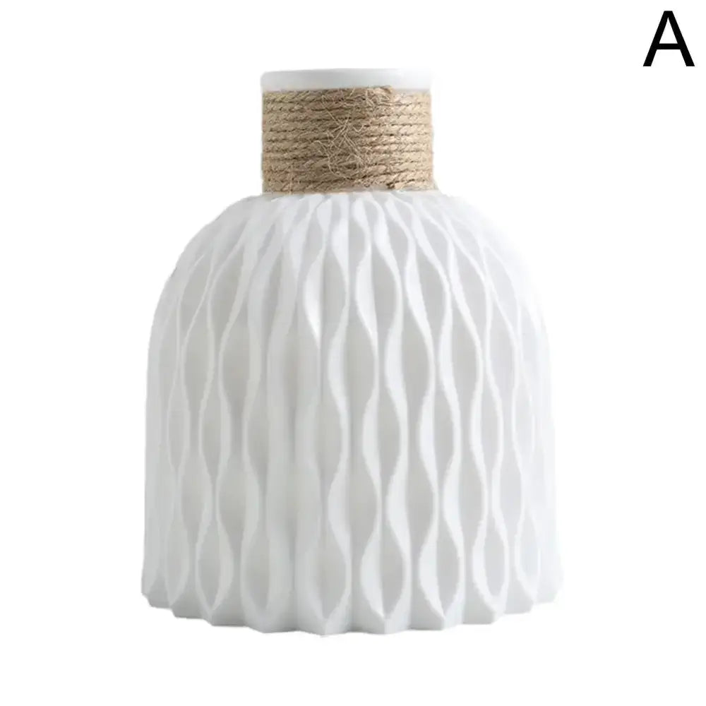 DecorBites™ Plastic Flower Arrangement Vase - Home Décor