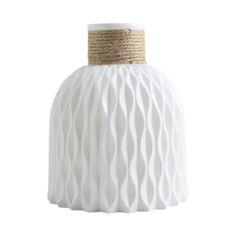 DecorBites™ Plastic Flower Arrangement Vase - Home Décor