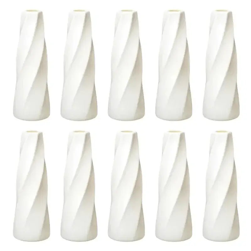 DecorBites™ Plastic Retro Flower Vases 6-20 Pack