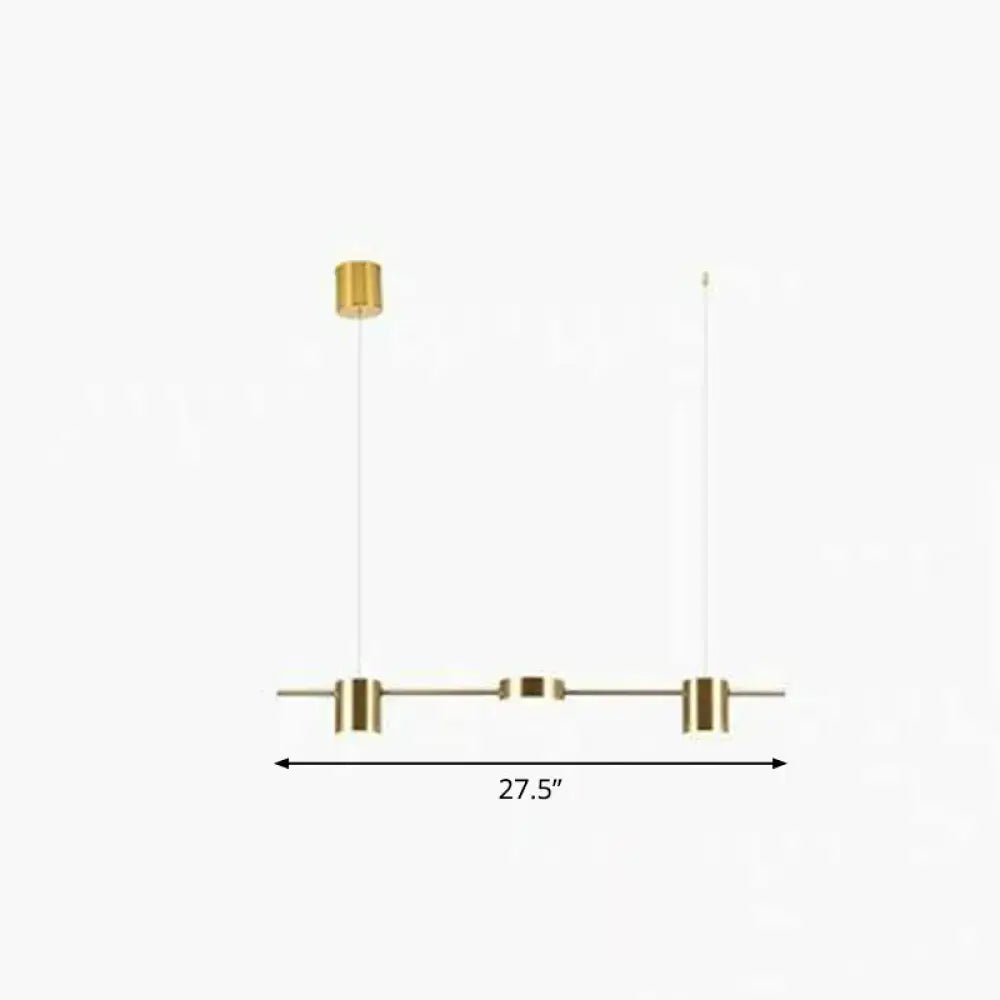 DecorBites™ Postmodern Straight Bar LED Ceiling Light for Kitchen Island – Stylish Metal Hanging Fixture