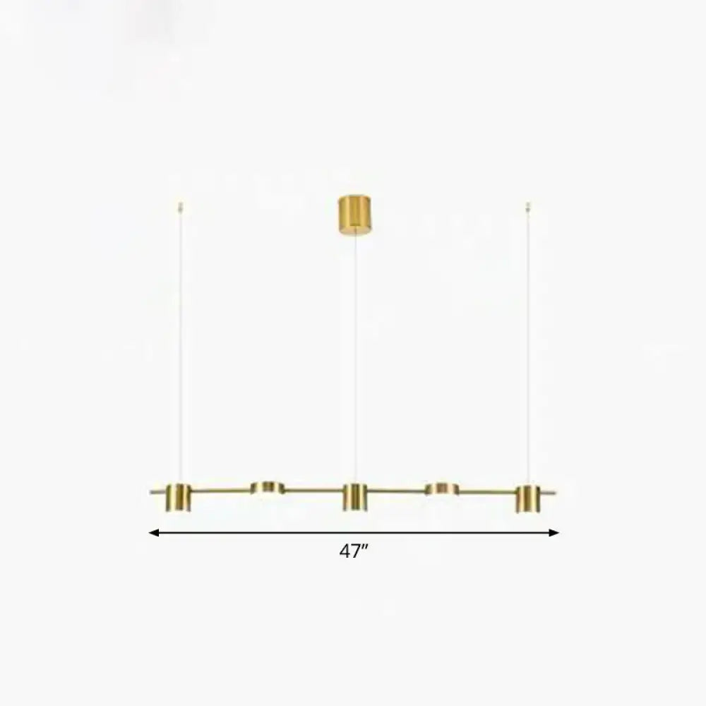 DecorBites™ Postmodern Straight Bar LED Ceiling Light for Kitchen Island – Stylish Metal Hanging Fixture