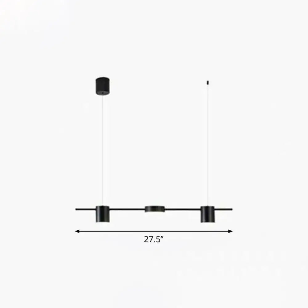 DecorBites™ Postmodern Straight Bar LED Ceiling Light for Kitchen Island – Stylish Metal Hanging Fixture