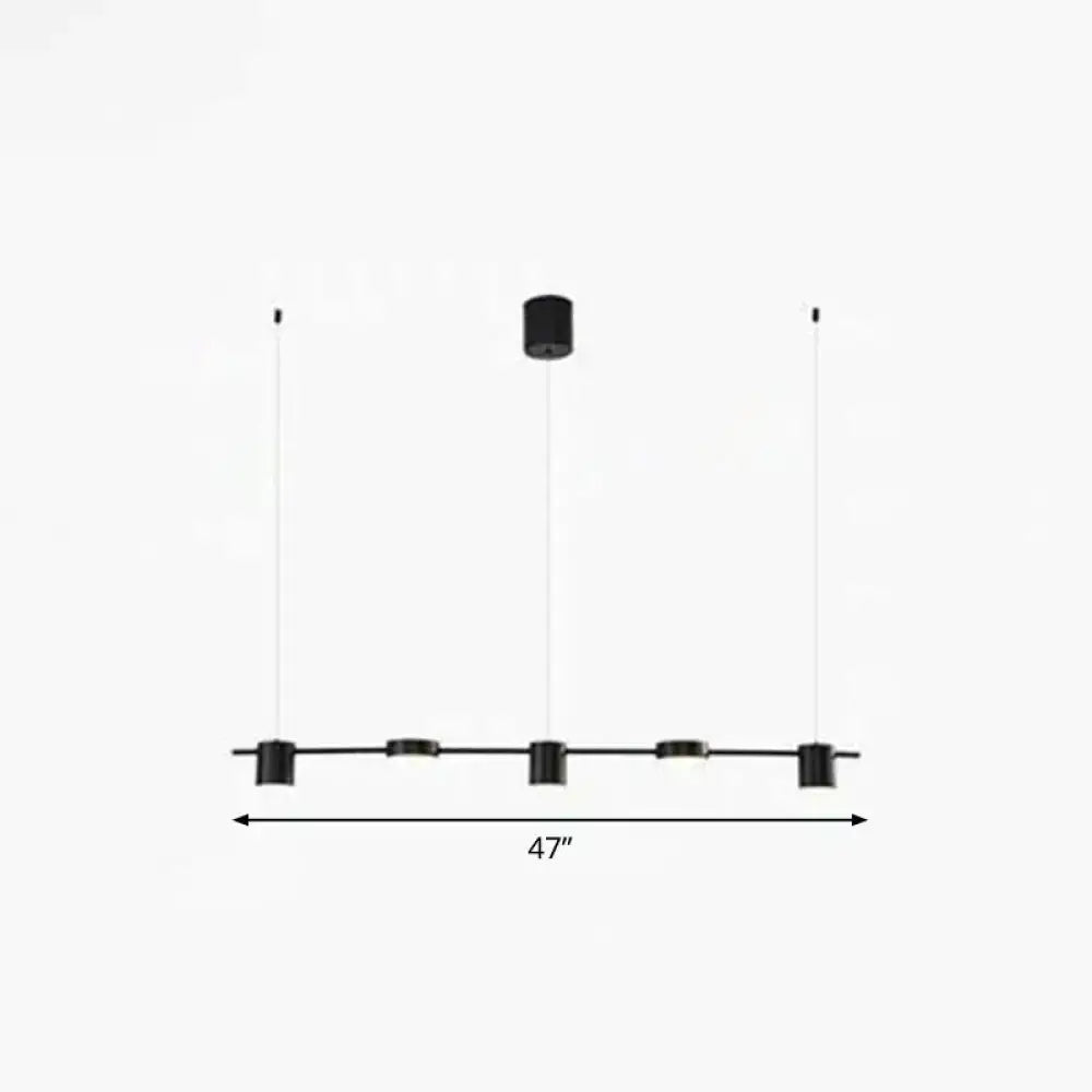 DecorBites™ Postmodern Straight Bar LED Ceiling Light for Kitchen Island – Stylish Metal Hanging Fixture