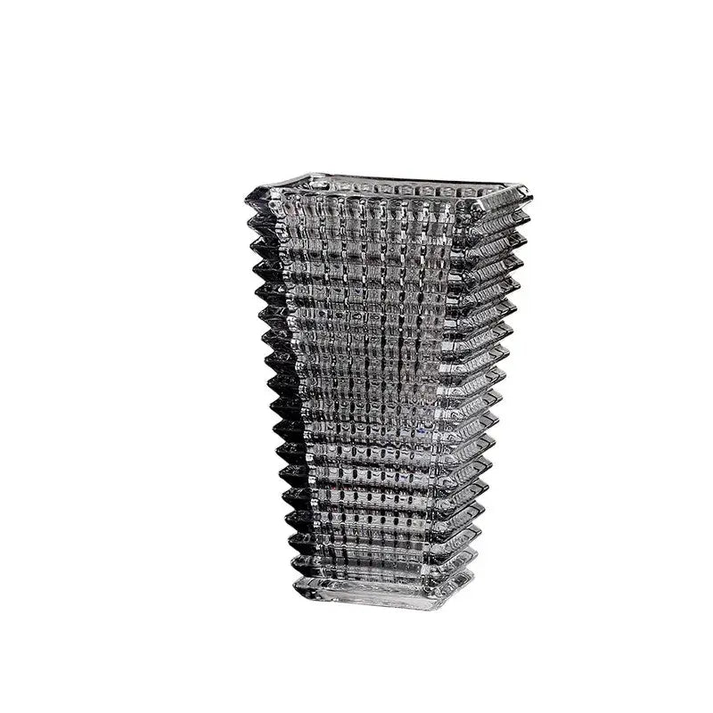 DecorBites™ Premium Crystal Glass Vase for Home Décor
