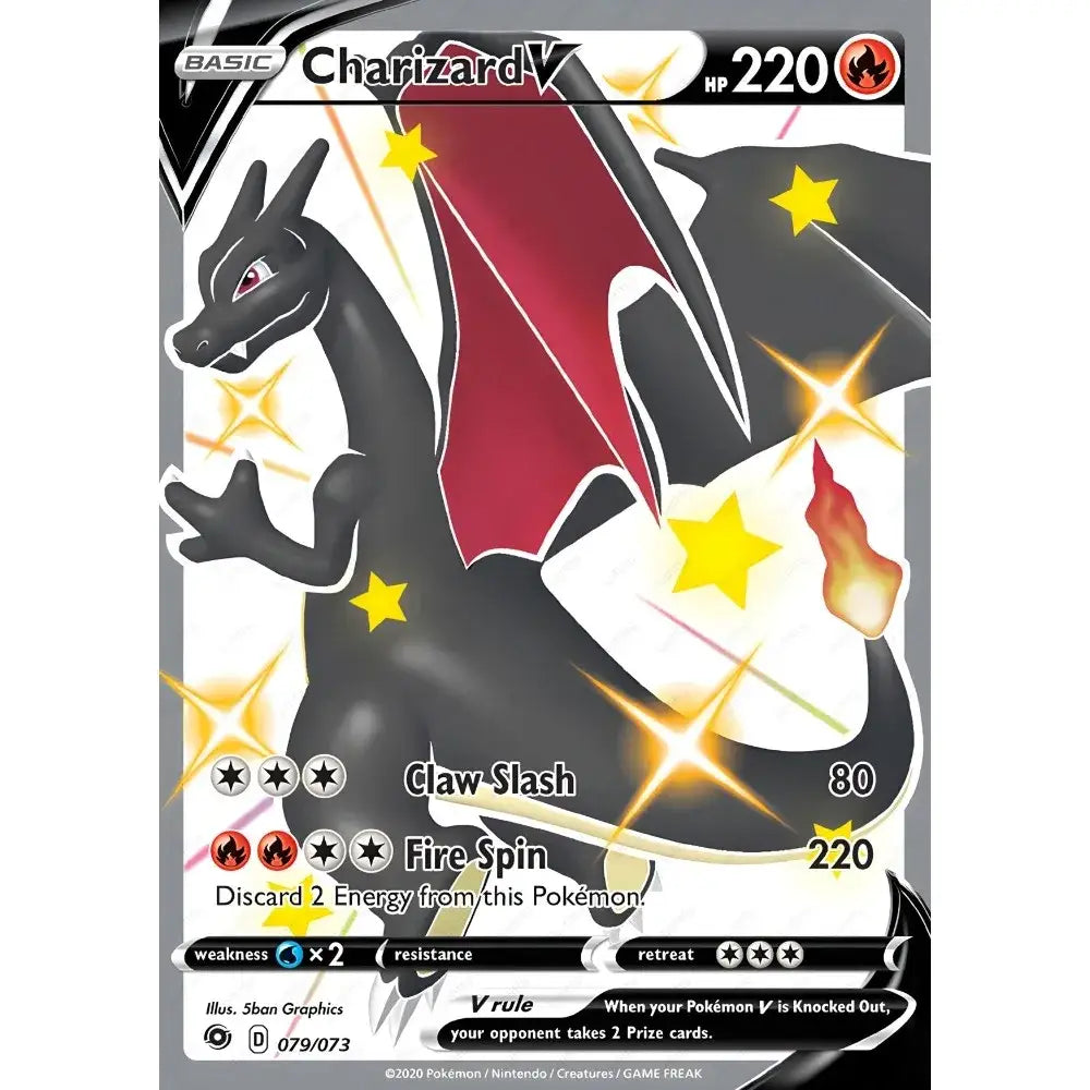 DecorBites™ rare Japanese anime charizard cartoon card with black and red starburst effects poster decoration art