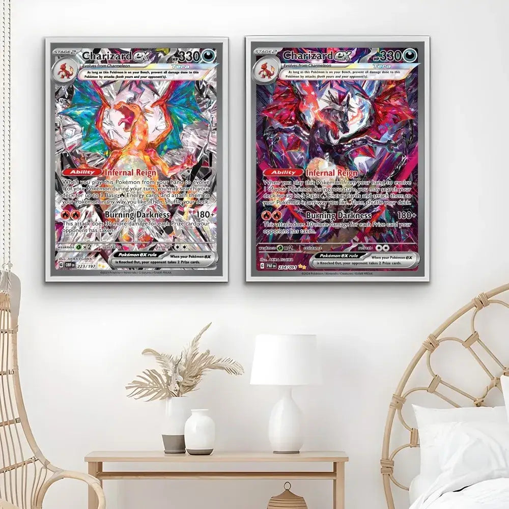 DecorBites™ Rare Japanese Anime Charizard Poster Decoration Art