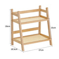 DecorBites™ Rattan 2-Tier Desktop Organizer Shelf