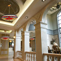 DecorBites™ Red Stained Glass Victorian Chandelier - Elegant Living Room Ceiling Light