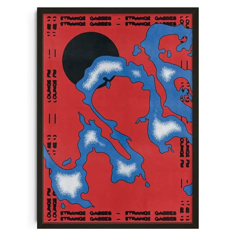 DecorBites™ Retro Abstract Canvas Print for Home Décor