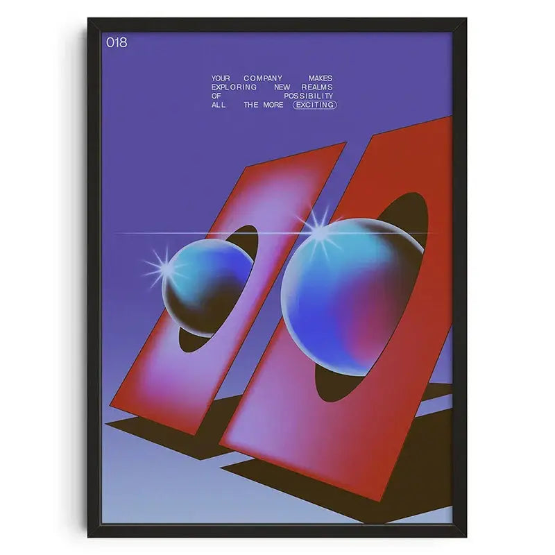 DecorBites™ Retro Abstract Canvas Print Wall Art Home Decor