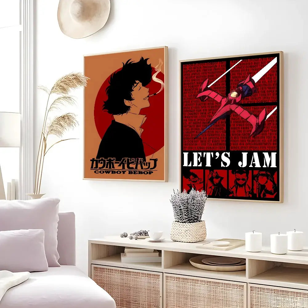 DecorBites™ Retro Cowboy Bebop Anime Poster for Home Decor