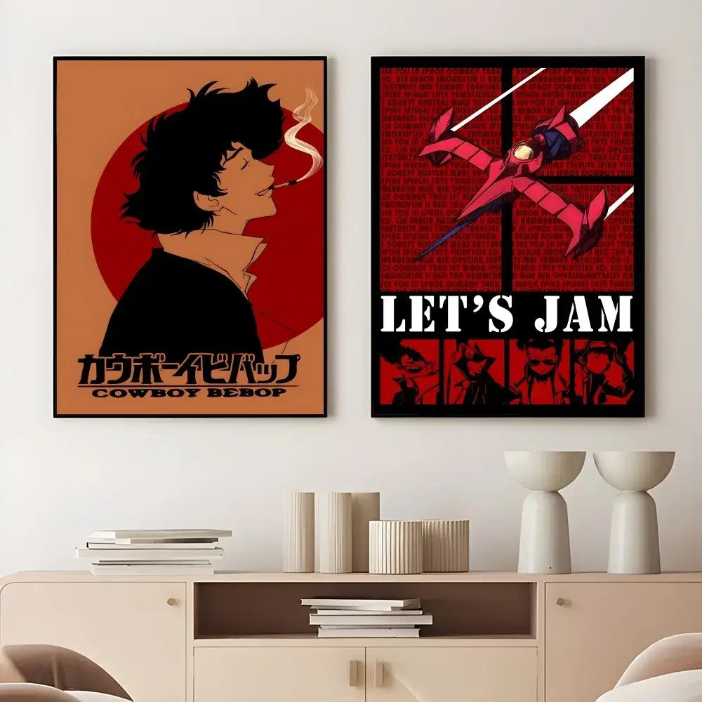 DecorBites™ Retro Cowboy Bebop Anime Poster for Home Decor