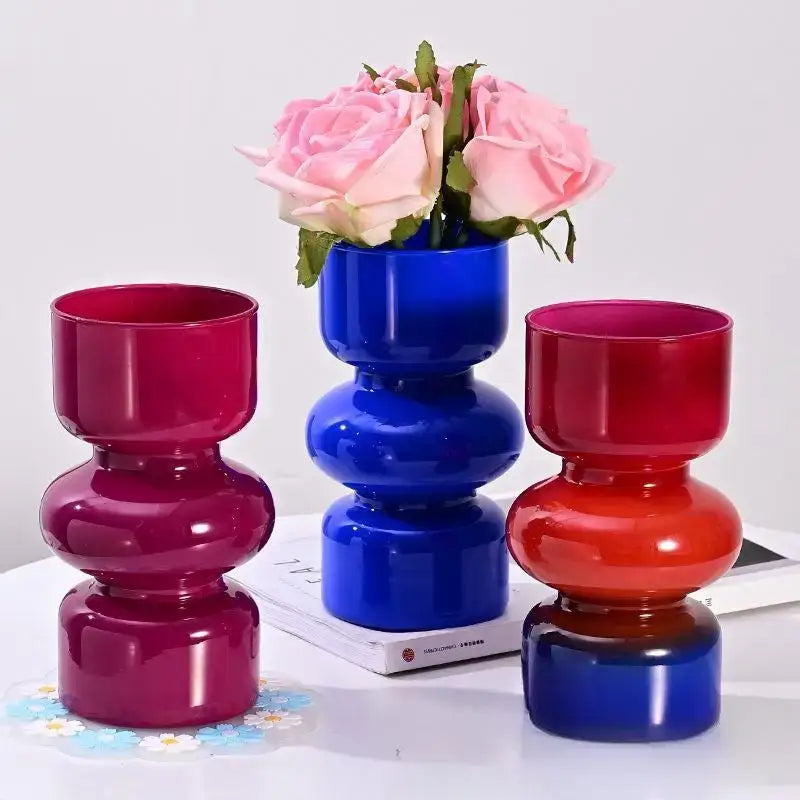 DecorBites™ Retro Glass Vase for DIY Flower Arrangements