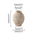 DecorBites™ Retro Handmade Clay Vase 21.5CM Home Decor