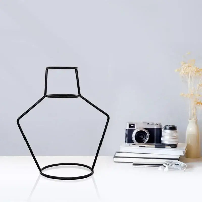 DecorBites™ Retro Iron Flower Vase for Home and Garden