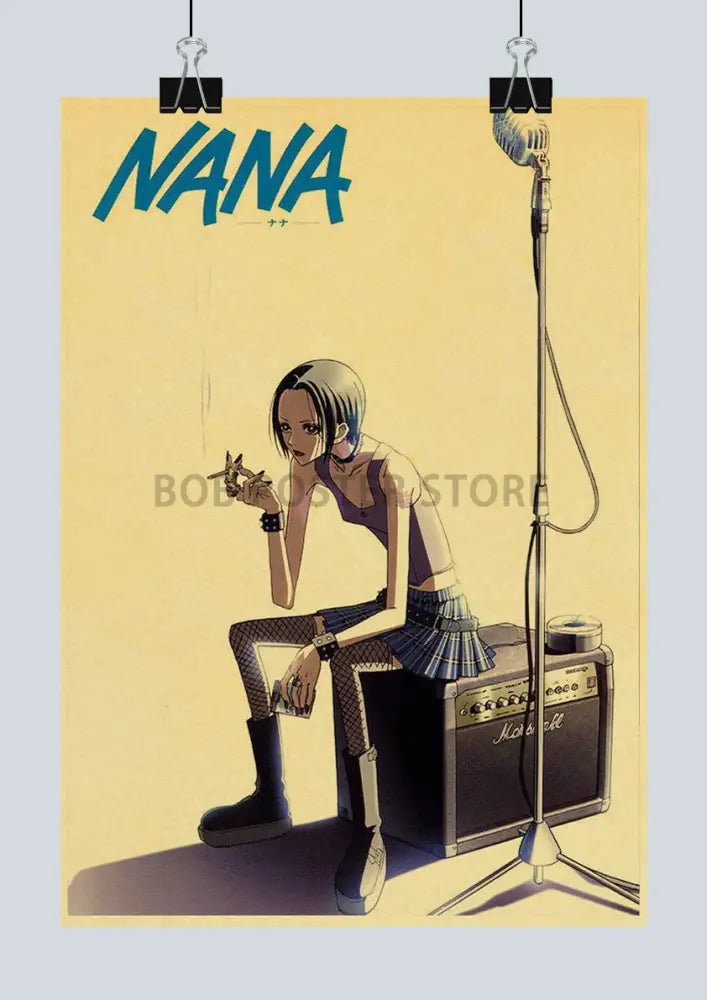 DecorBites™ Retro Japan Anime NANA Poster Set