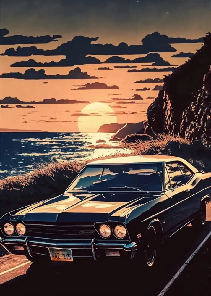 DecorBites™ Retro Japanese GTR Luxury Car Canvas Wall Art