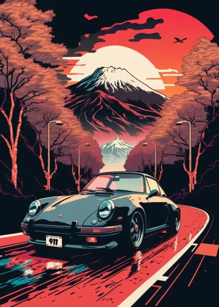 DecorBites™ Retro Japanese GTR Luxury Car Canvas Wall Art