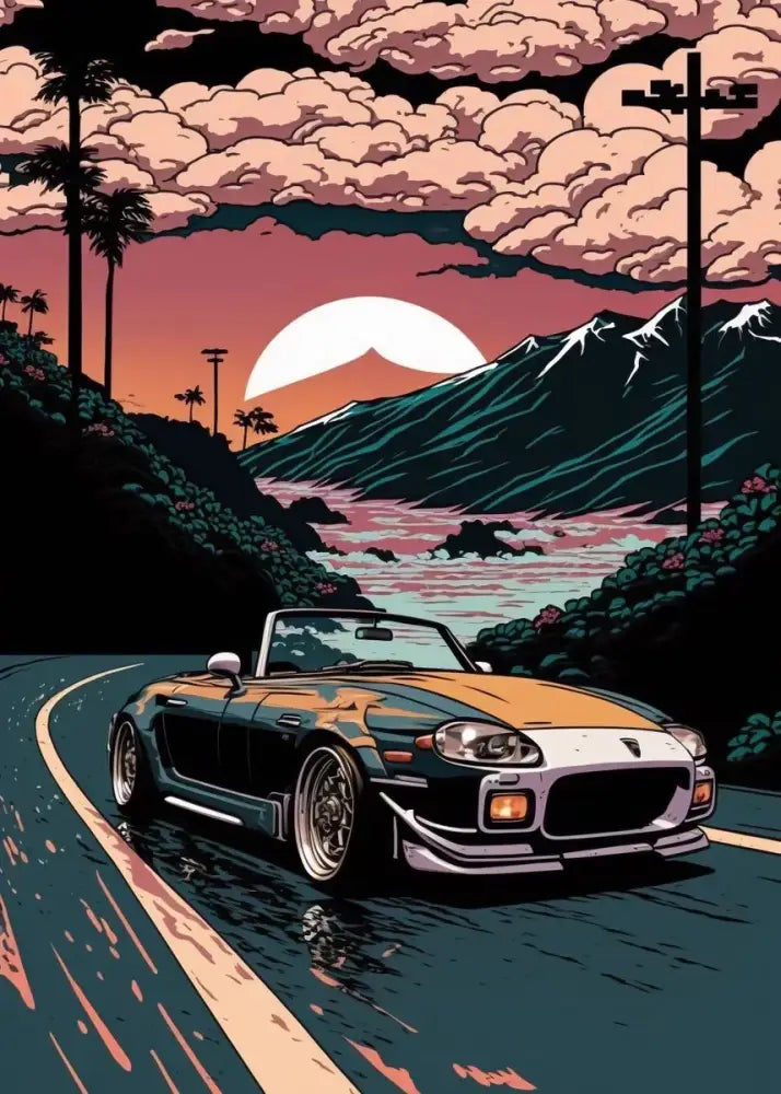 DecorBites™ Retro Japanese GTR Luxury Car Canvas Wall Art