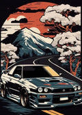 DecorBites™ Retro Japanese GTR Luxury Car Canvas Wall Art