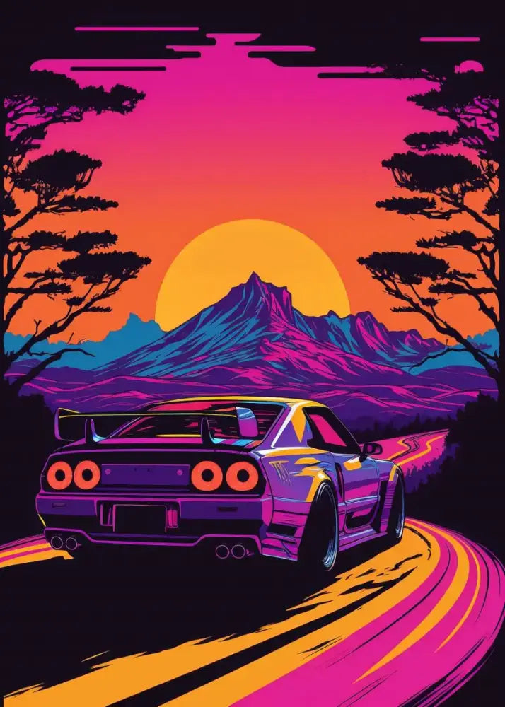DecorBites™ Retro Japanese GTR Luxury Car Canvas Wall Art