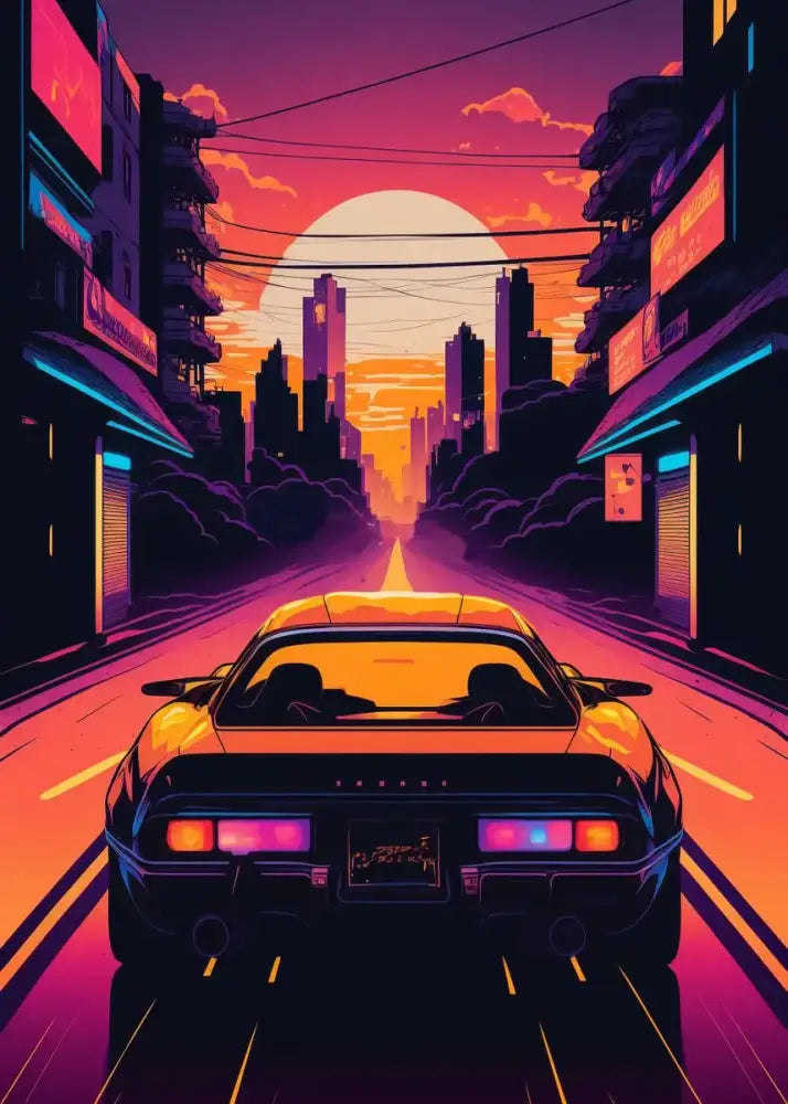 DecorBites™ Retro Japanese GTR Luxury Car Canvas Wall Art