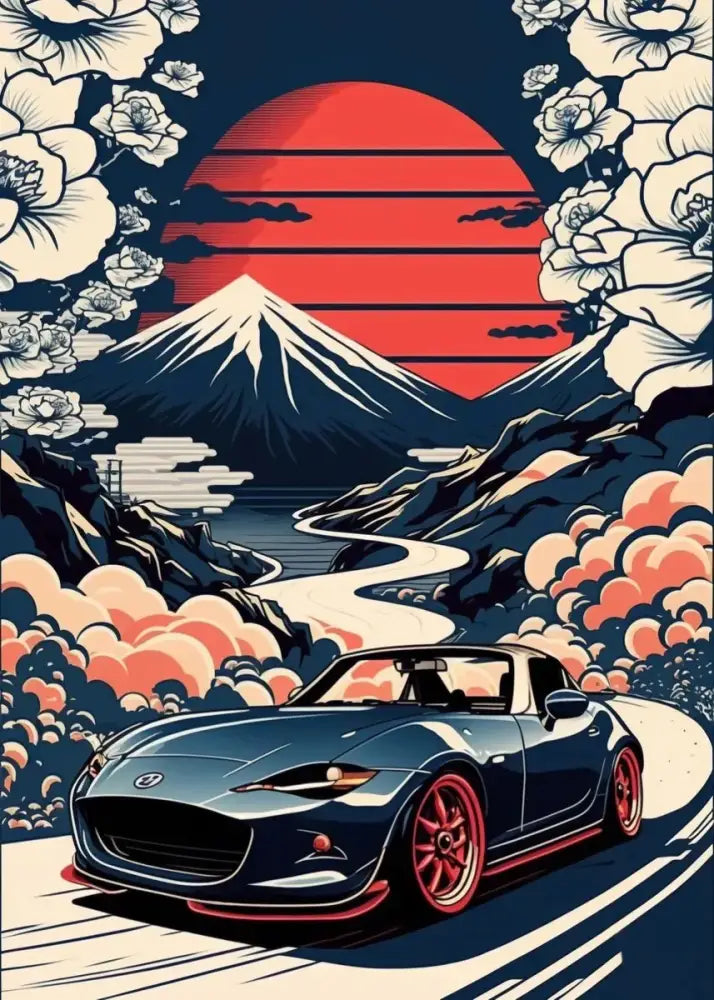 DecorBites™ Retro Japanese GTR Luxury Car Canvas Wall Art