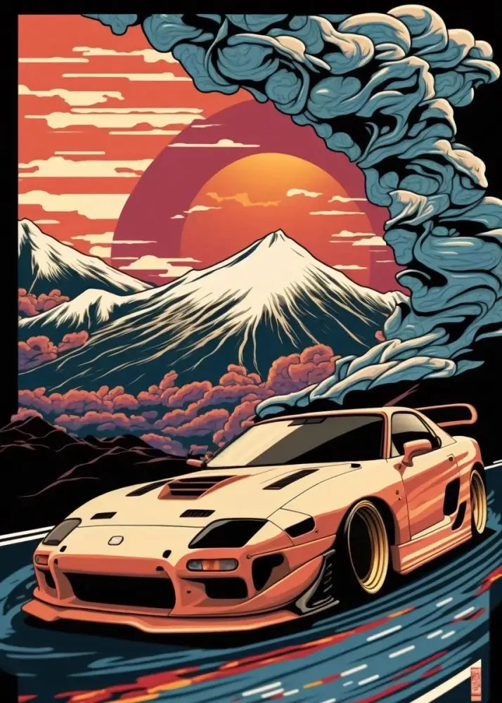 DecorBites™ Retro Japanese GTR Luxury Car Canvas Wall Art