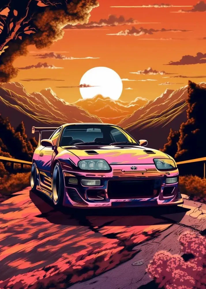 DecorBites™ Retro Japanese GTR Luxury Car Canvas Wall Art