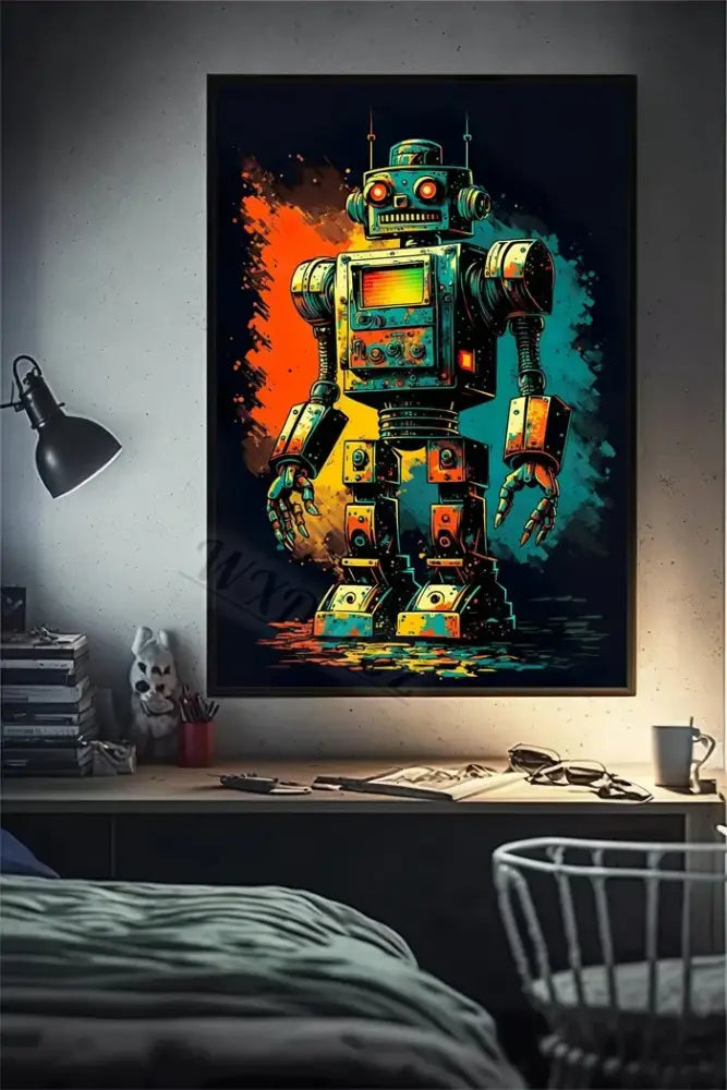 DecorBites™ Retro Monkey Gaming Room Wall Art Poster