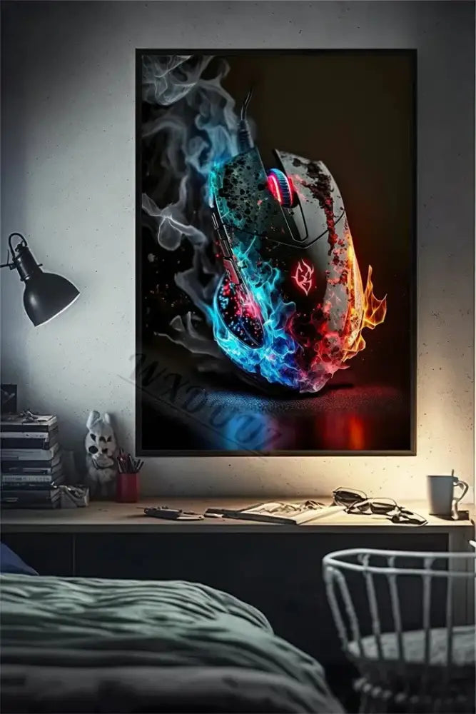 DecorBites™ Retro Monkey Gaming Room Wall Art Poster