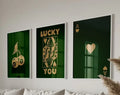 DecorBites™ Retro Set of 3 Lucky Queen Wall Art Posters