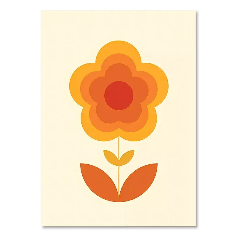 DecorBites™ Retro Stripes Art Prints for Living Room