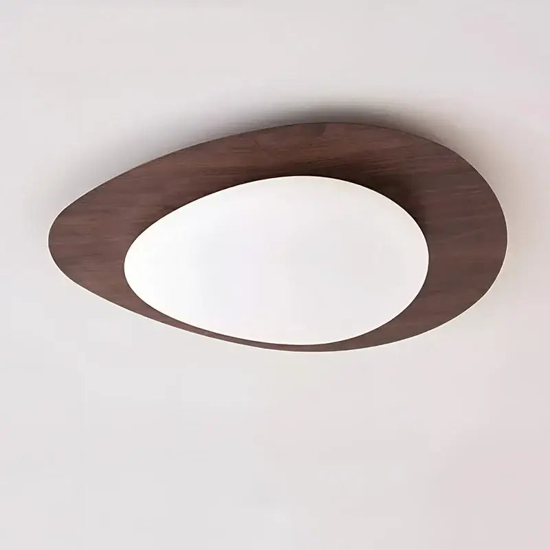DecorBites™ Retro-Style Walnut Acrylic Ceiling Light