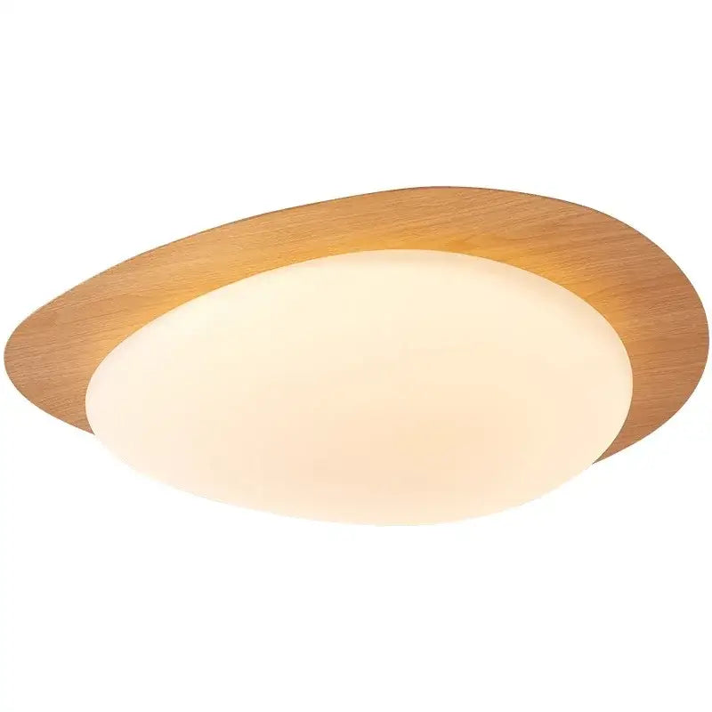 DecorBites™ Retro-Style Walnut Acrylic Ceiling Light